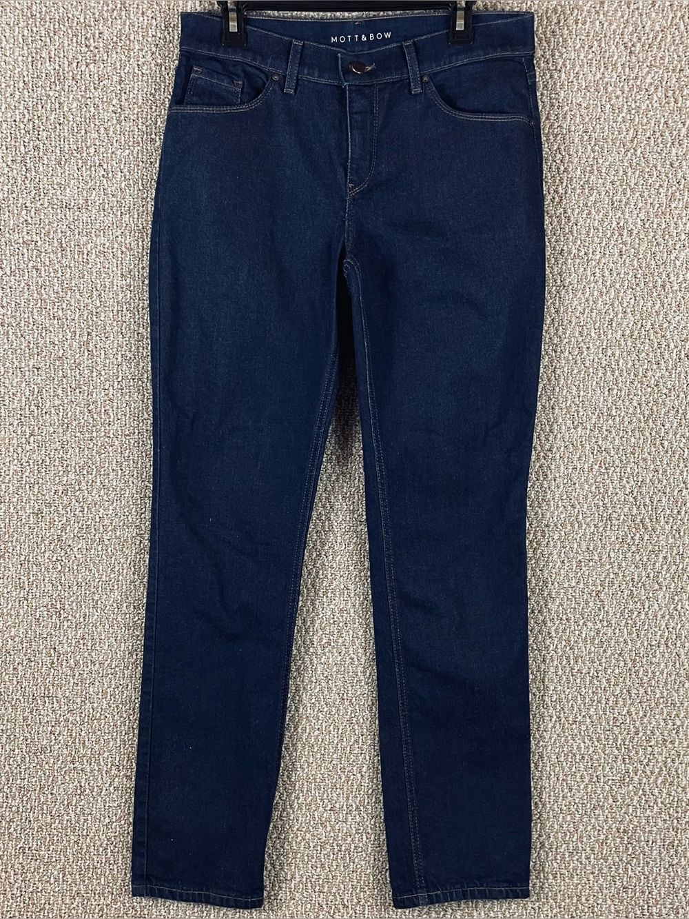 Mott & Bow Jeans Mens 29x32 (Fit 30x31) Slim Straight Leg Dark Wash Denim E81